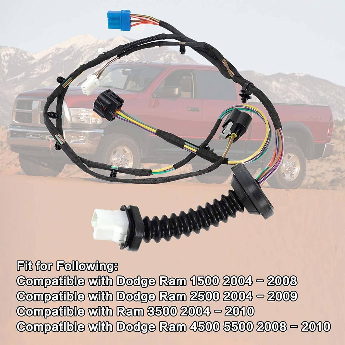 Bethesda Industrial Rear Door Wiring Harness For Dodge Ram MOPAR 56051694AA 56051931AA 56051931AB