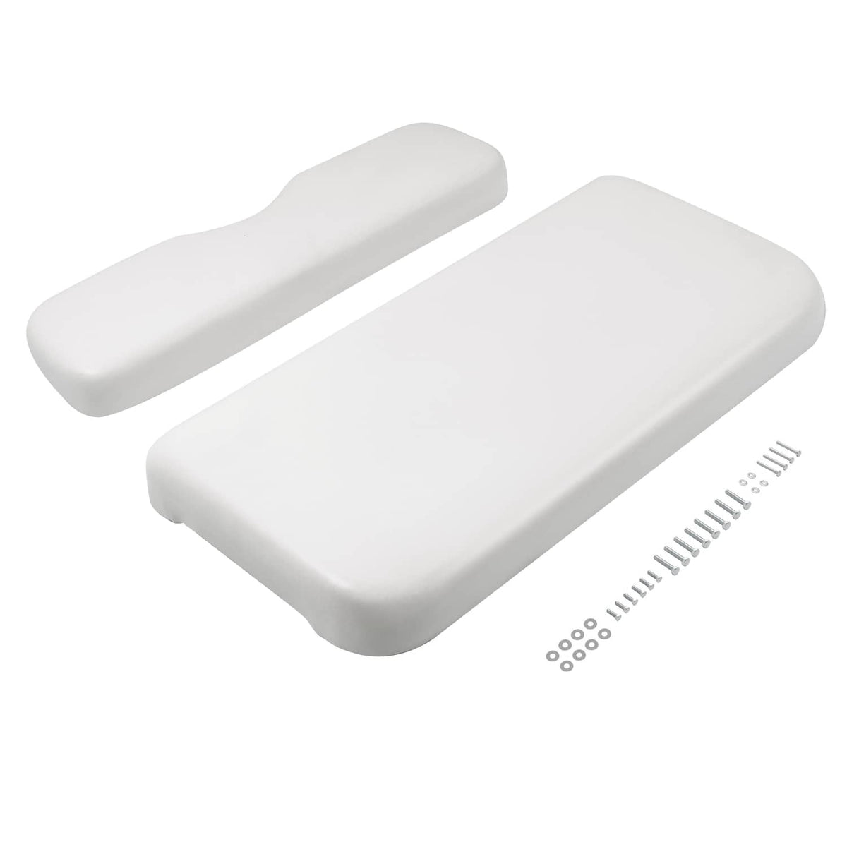 Bethesda Industrial White Golf Cart Front Seat Bottom Cushion Backrest For EZGO RXV 2008-Up Models