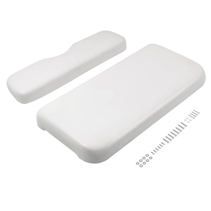 Bethesda Industrial White Golf Cart Front Seat Bottom Cushion Backrest For EZGO RXV 2008-Up Models