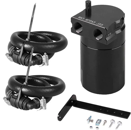 Bethesda Industrial Black Oil Catch Can Oil Separator for Ford F150 2.7L 5.0L Raptor 3.5L Ecoboost