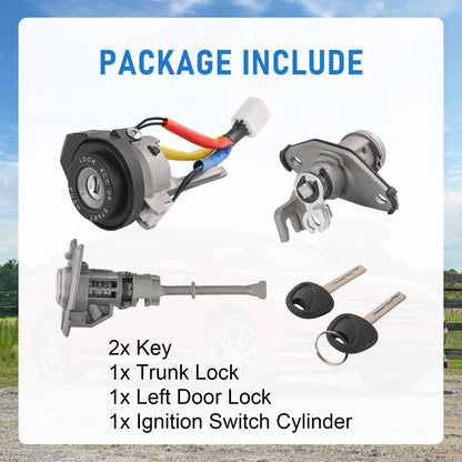 Bethesda Industrial Ignition Switch Front Left Door Lock Barrel 81970-3SA00 For Hyundai Sonata 09-14