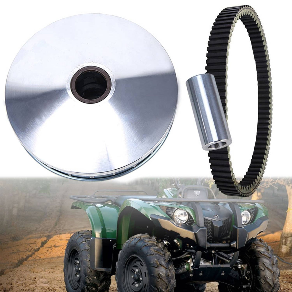 Bethesda Industrial Primary Sliding Fixed Clutch Sheave + Drive Belt For Kodiak 450 YFM450 2000-2006