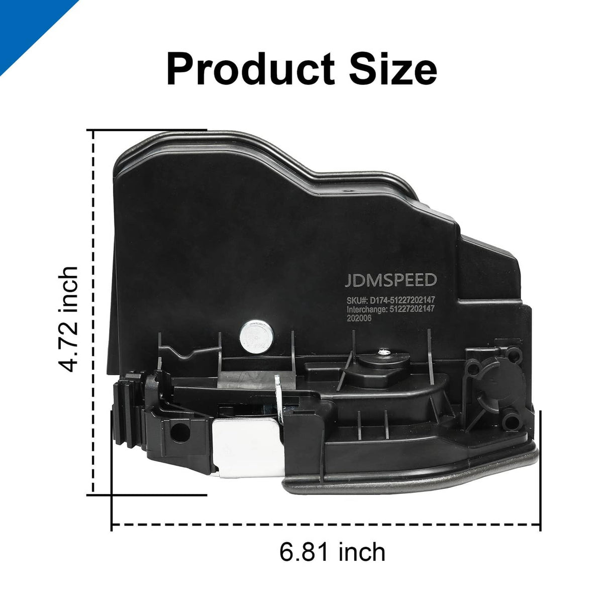 Bethesda Industrial 51227202147 Rear Left Power Door Lock Latch Actuator Fit For BMW E60 E90 SM2031