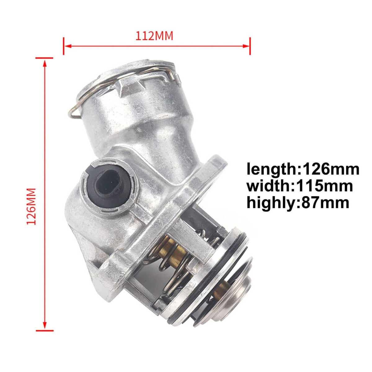 Bethesda Industrial Engine Coolant Thermostat Assembly with Sensor For Mercedes C300 C350 E350 ML350