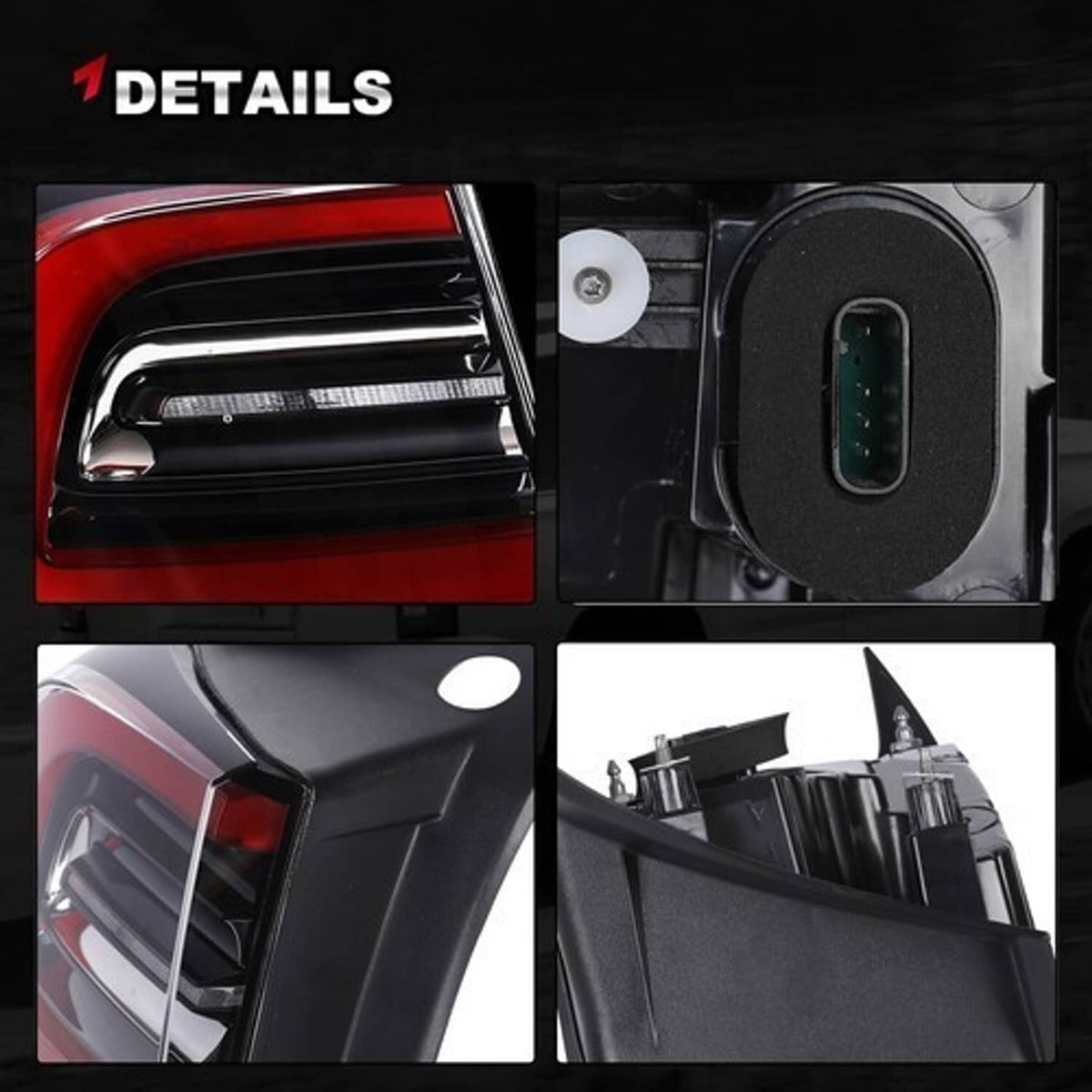 Bethesda Industrial 4Pins Left LED Tail Light Assembly For 2019-2024 Tesla Model Y Rear Driver Side