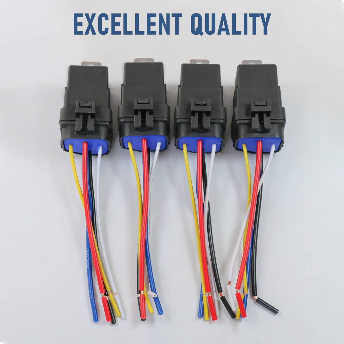 Bethesda Industrial Waterproof 5 Pin 12V 40 Amp Relay & Socket W/ 5" 12 Gauge Wire Pigtail Harness