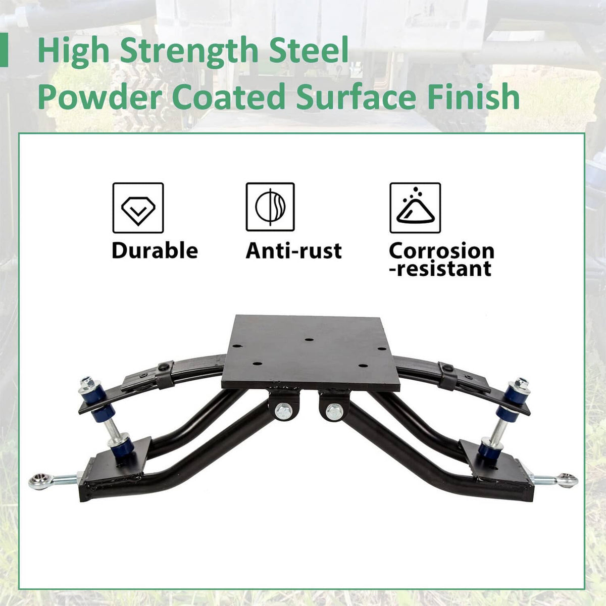 Bethesda Industrial For Club Car DS 1982-2003 Golf Cart 6" A-Arm Lift Kit & Rear Leaf Springs