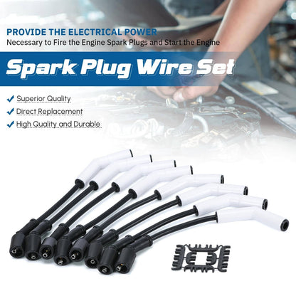 Bethesda Industrial New Spark Plug Wire Set 9070C Extreme 9000 Ceramic Boot for GM LS3 LS4 LS7 LT