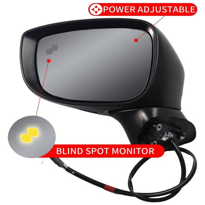 Bethesda Industrial Left Driver Side Mirror for 2017-24 Mazda CX-5 With BSM Power Turn Signal Light