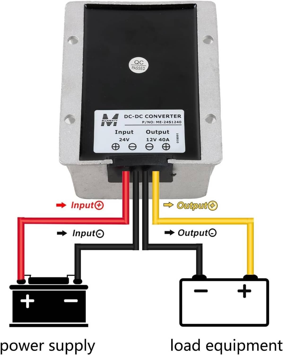 Bethesda Industrial New Power Converter Regulator DC 24V Step Down to DC 12V 40A 480W Waterproof