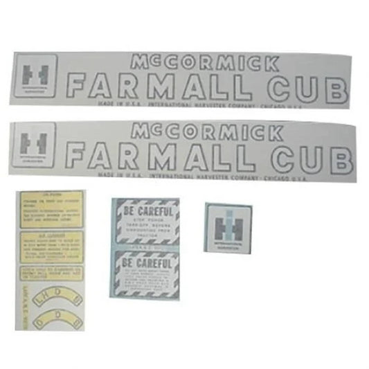 Bethesda Industrial Farmall Cub Decal Set Vinyl fits International Cub