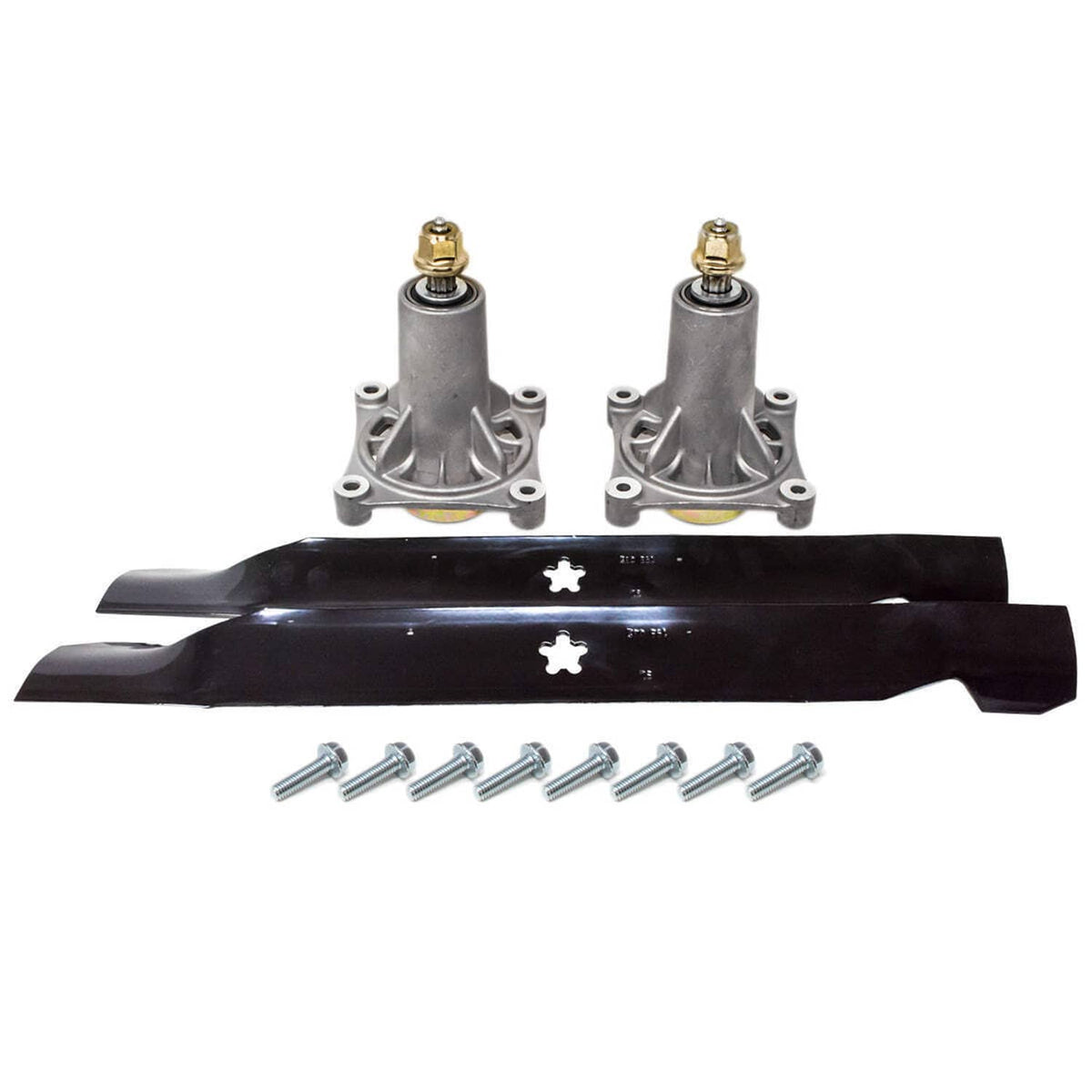 Bethesda Industrial Deck Blade Spindle Kit Combo Set for 42" 46" Deck Poulan Lawn Mower Tractor