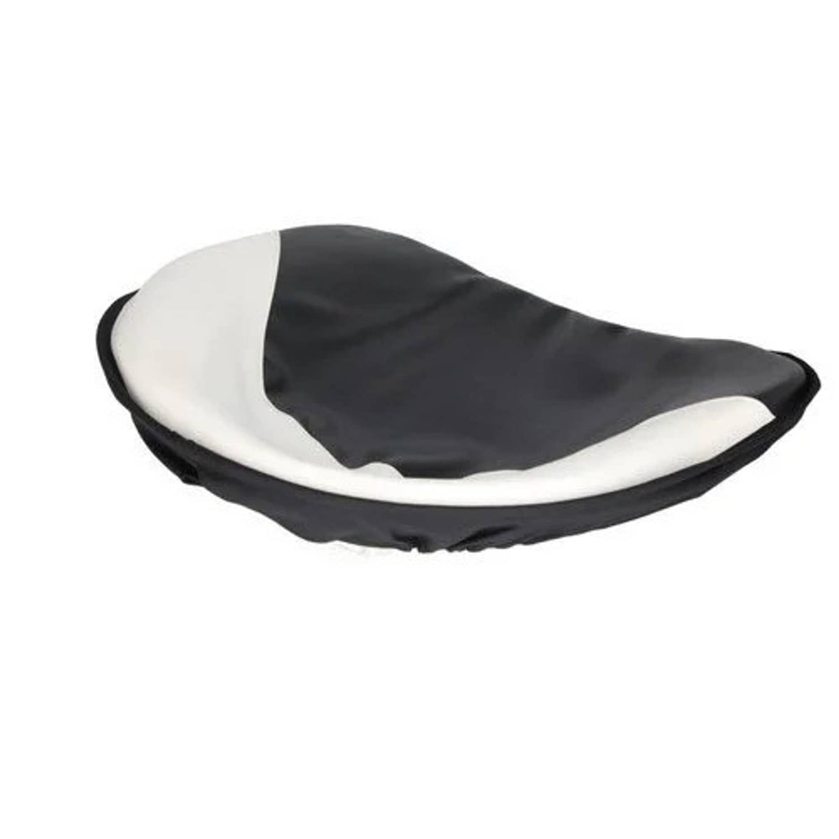 Bethesda Industrial Pan Seat 21" Deluxe Cushion Vinyl White and Black fits International