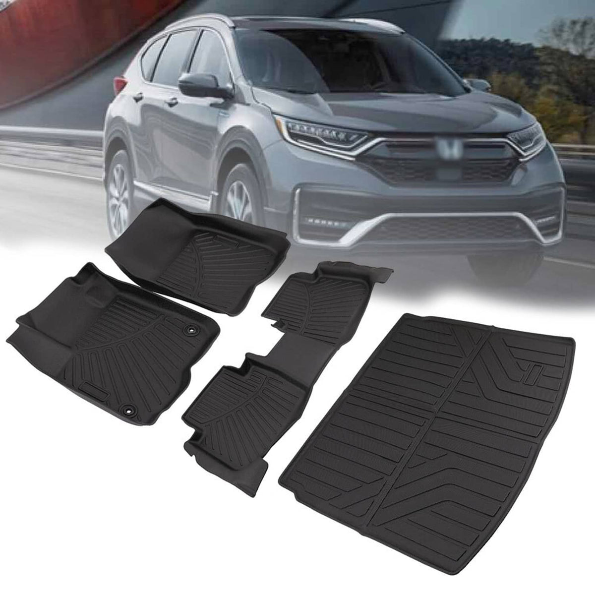 Bethesda Industrial 4Pcs/Set Floor Mats+Cargo Liner Fit for Honda CR-V CRV 2023-2025 TPE Rubber New