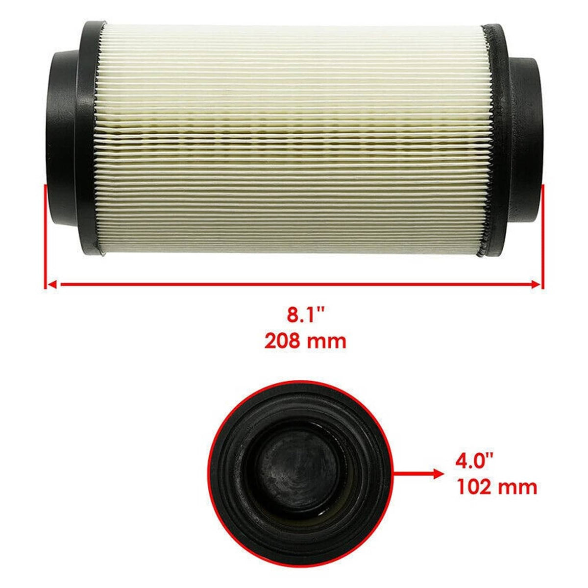 Bethesda Industrial Air Filter w/ Prefilter Intake Air Sleeve For 2000-2013 Polaris Sportsman XP 500