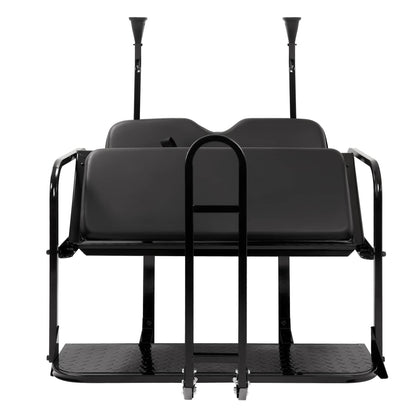 Bethesda Industrial Rear Flip Seat Back Seat Kit For Club Car PRECEDENT/TEMPO Golf Cart w/ Grab Bar