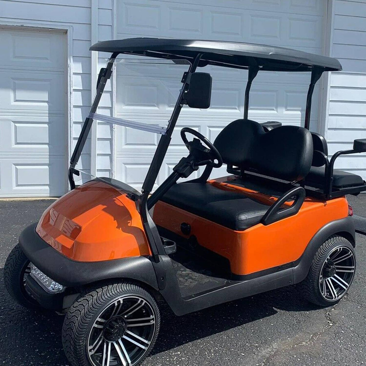 Bethesda Industrial Windshield For Club Car Precedent 2004 - Up Folding Clear Golf Cart Windscreen