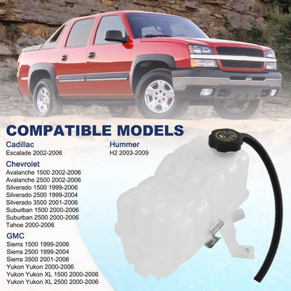 Bethesda Industrial Coolant Recovery Tank Overflow Reservoir w/Cap For GMC Chevy Cadillac H2 15PSI