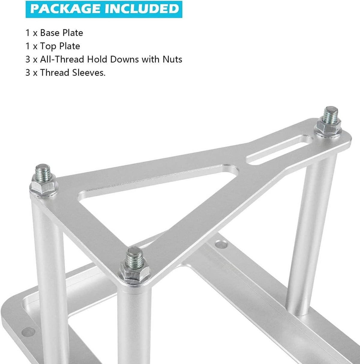 Bethesda Industrial Billet Battery Tray Hold Down Trunk Relocation Box Aluminum Racing Mount 551181