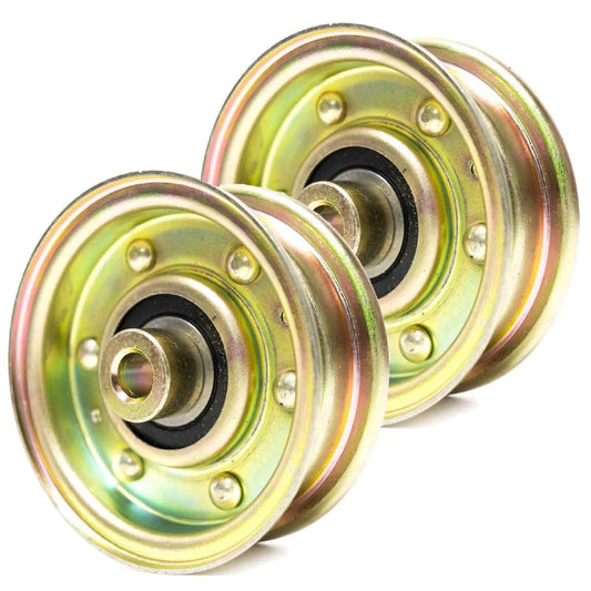 Bethesda Industrial (2) Flat Idler Pulley For MTD/Cub Cadet 756-04224 756-0981 756-0981AR