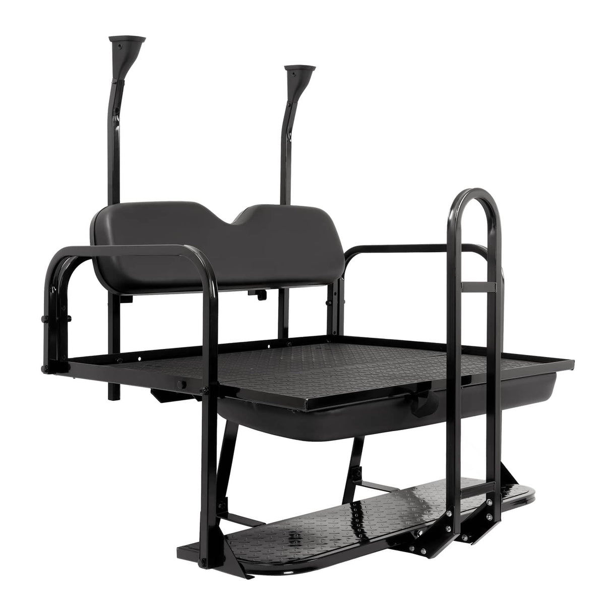 Bethesda Industrial Rear Flip Seat Back Seat Kit For Club Car PRECEDENT/TEMPO Golf Cart w/ Grab Bar