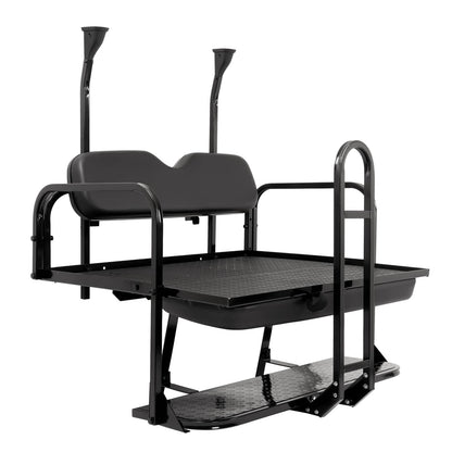Bethesda Industrial Rear Flip Seat Back Seat Kit For Club Car PRECEDENT/TEMPO Golf Cart w/ Grab Bar