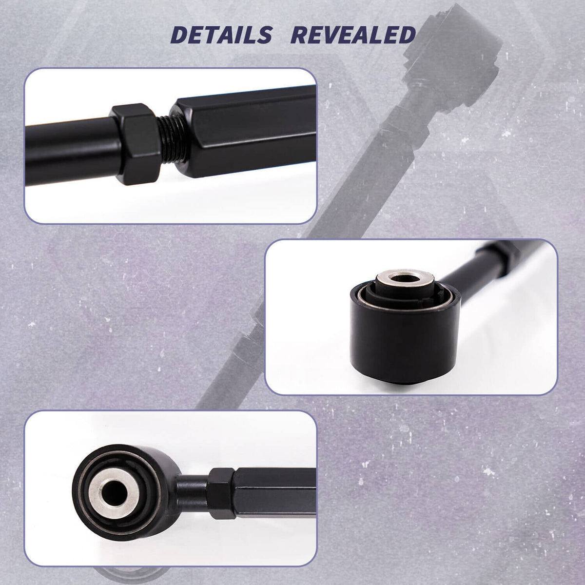 Bethesda Industrial 6pcs Rear Upper + Lower Control Toe Camber Arms for 2003-2007 Honda Accord
