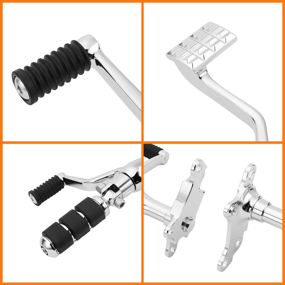 Bethesda Industrial Forward Controls Pegs Levers Linkage For Harley Sportster 1200 883 91-03 Chrome