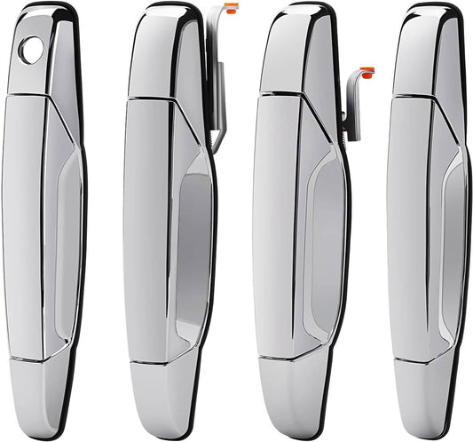 Bethesda Industrial 4X Chrome Exterior Door Handle Set For Chevy Tahoe GMC Yukon Sierra Denali 07-13