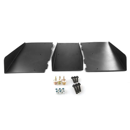Bethesda Industrial Rear Bumper Diffuser Shark ABS 4-Fin Spoiler Lip Splitter For Mazda Miata Black