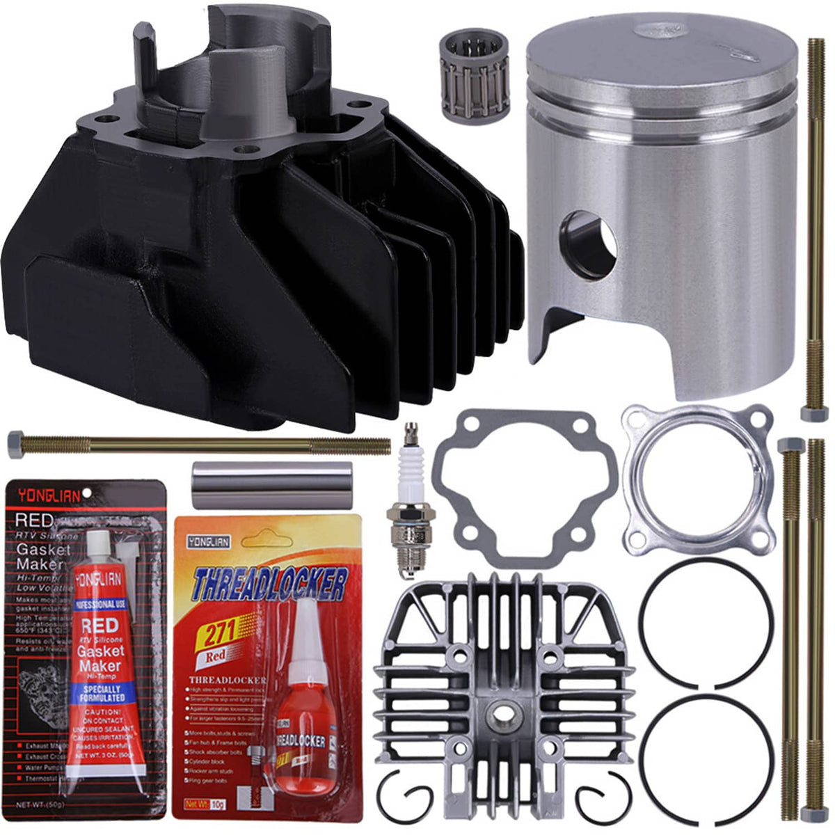 Bethesda Industrial 47mm Cylinder Piston Cylinder Gasket Top End Kit Fit for Yamaha PW80 1983-2006