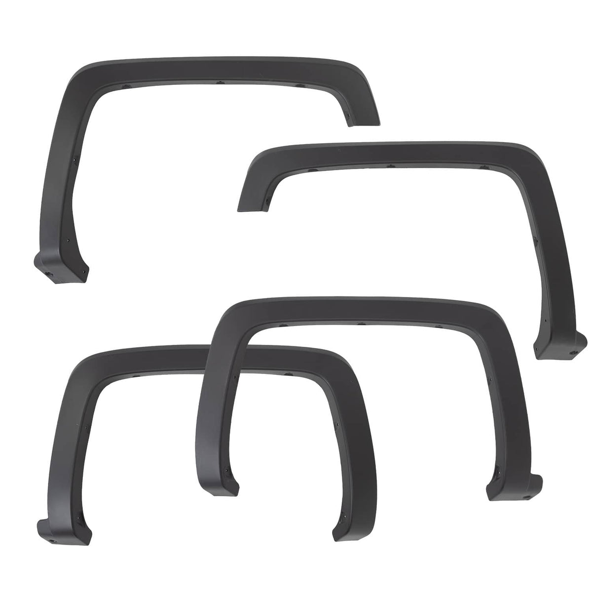 Bethesda Industrial 4Pcs Fender Flares for Chevrolet Silverado 1500 2014 2015 2016 2017 2018 Black