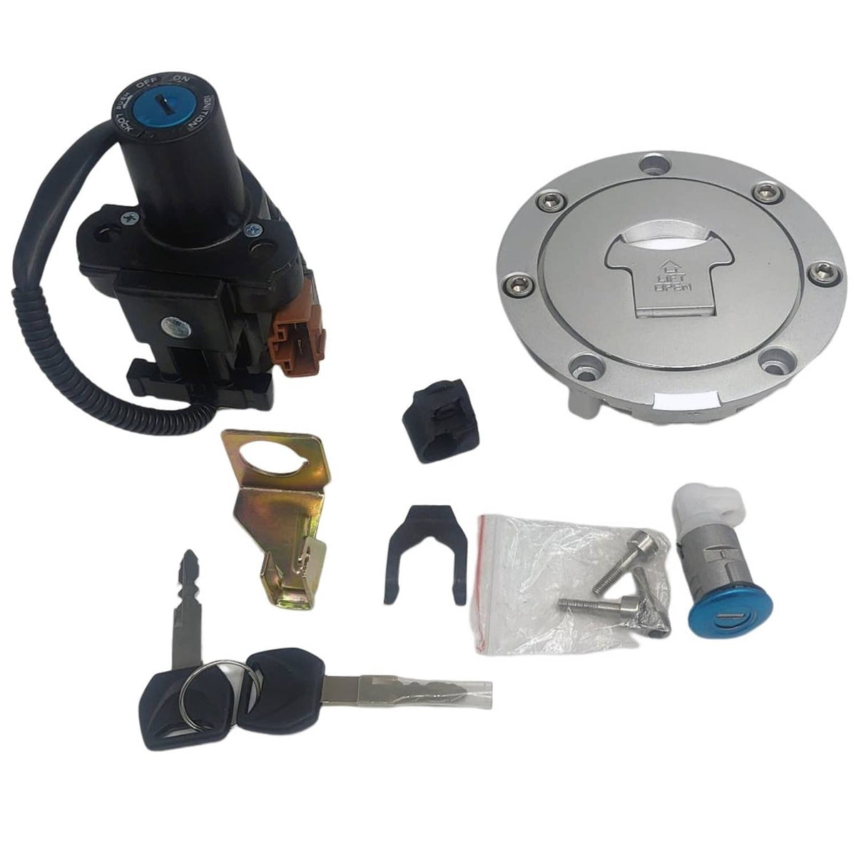 Bethesda Industrial Ignition Switch Fuel Gas Cap Seat Lock Key For Honda CBR 1000RR CBR 600RR