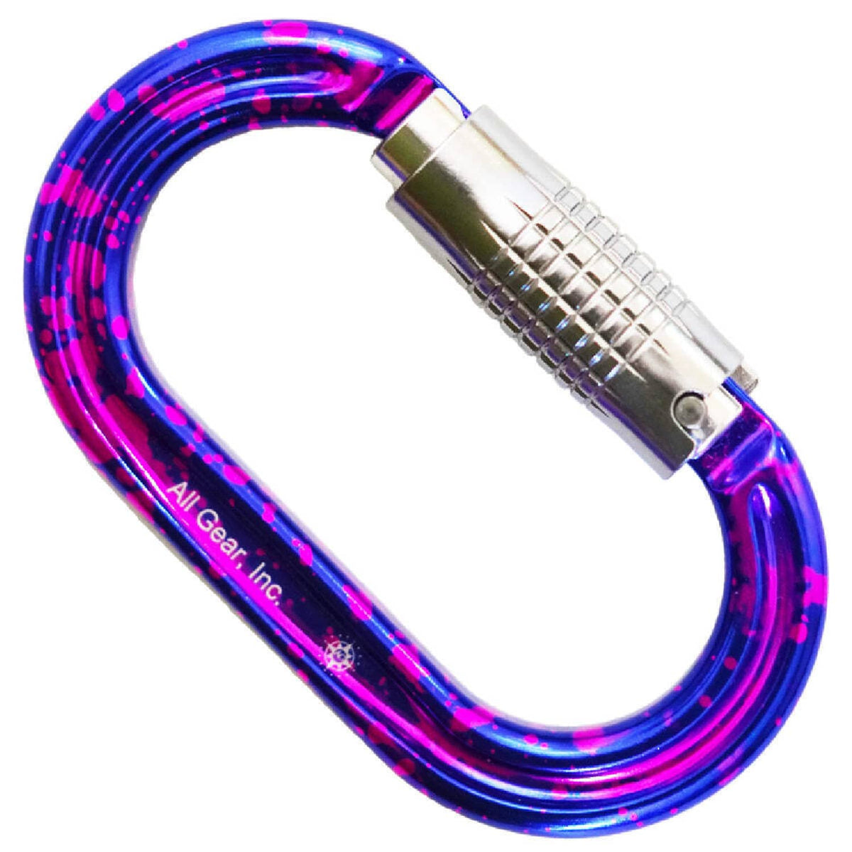 Bethesda Industrial All Gear AGCBMPO Carabiner Three Stage Lock Triple Action 24kN Ultra Violet