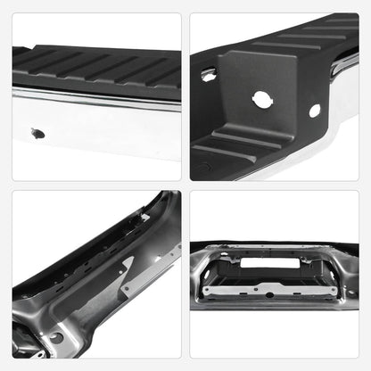Bethesda Industrial Chrome Rear Bumper Assembly For 2006-2008 Ford F150 F250 Step Bumper w/ Hole