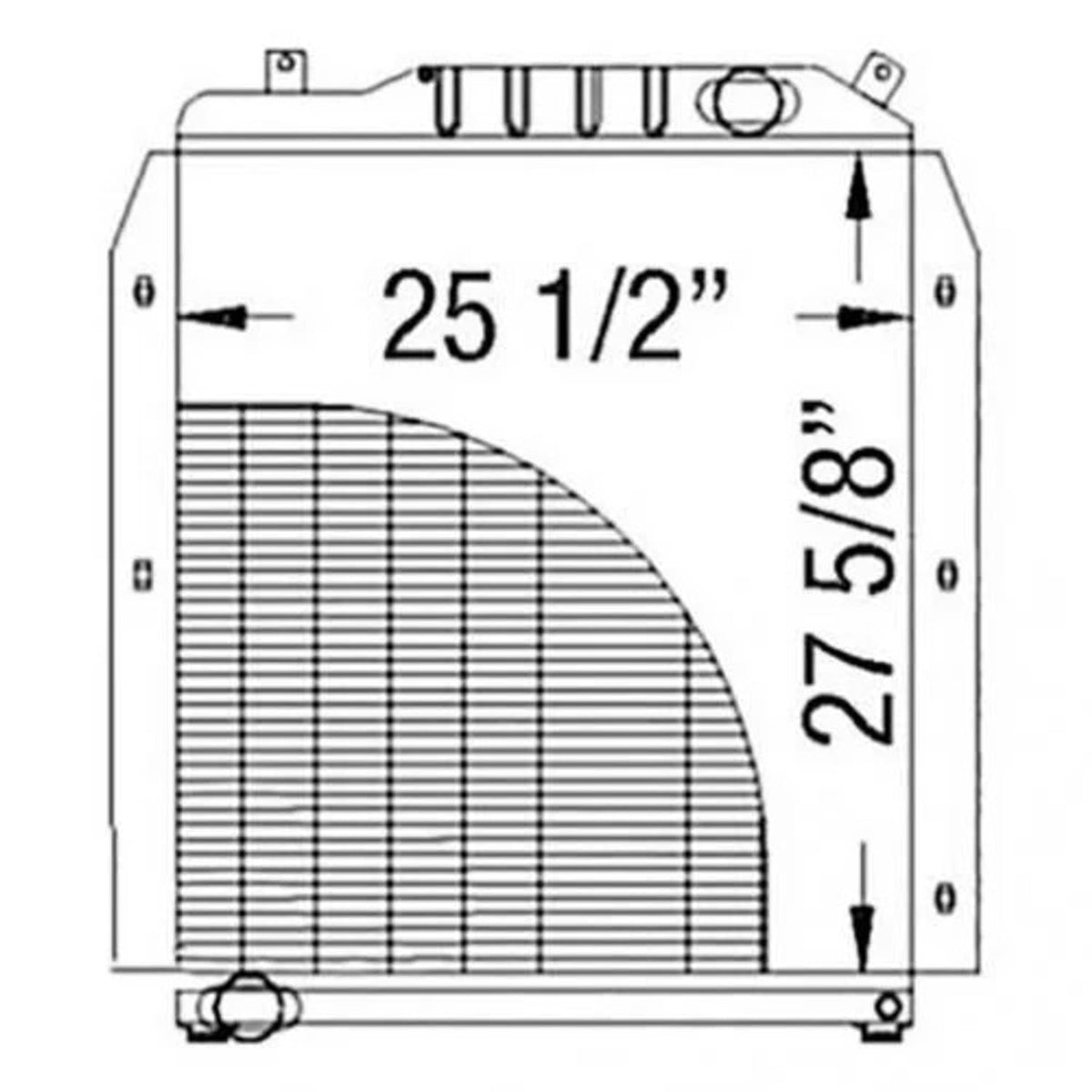 Bethesda Industrial Radiator fits Massey Ferguson 8140 8150 8160 3713181M4