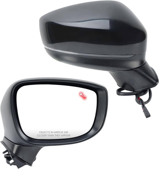 Bethesda Industrial Passenger Side Mirror for 2017-2024 Mazda CX-5 with BSM Power Turn Signal Light