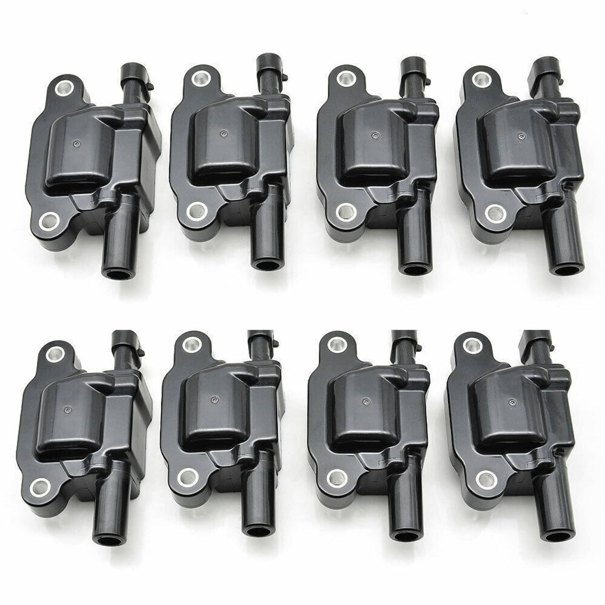 Bethesda Industrial 8 Pack UF413 Ignition Coils & 41-962 Spark Plugs w/ Spark Plug Wires For Chevy