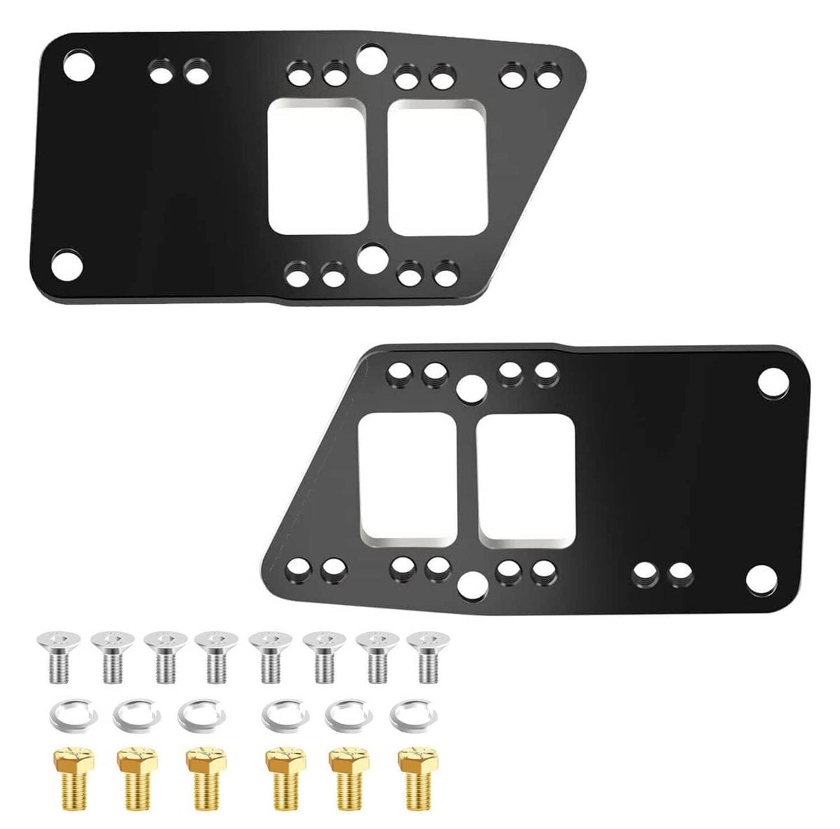Bethesda Industrial Black Billet LS Engine Mounts Motor Mount Adapter Plates for LS Swap LS1 LS2 LS3