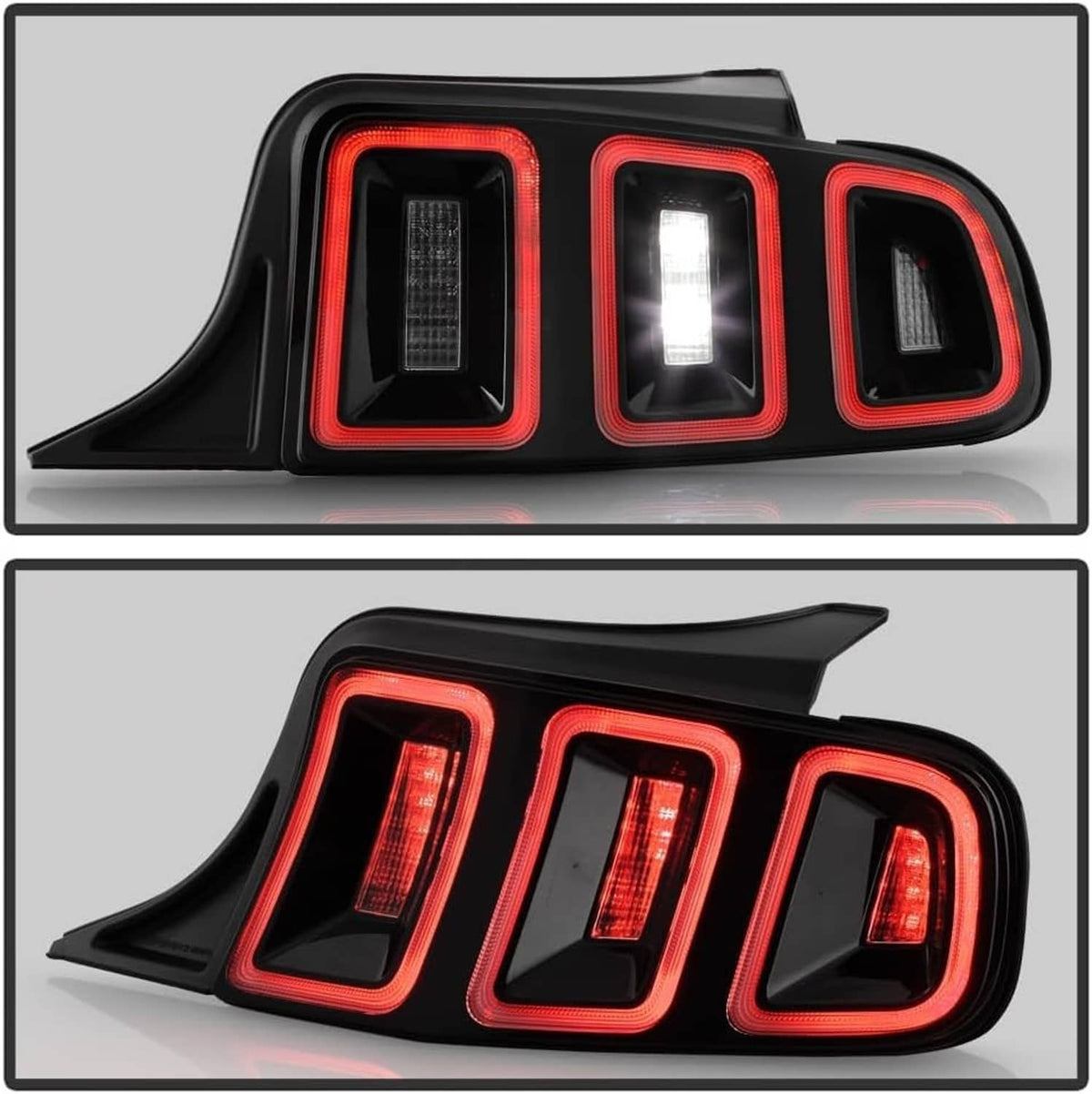 Bethesda Industrial For 2010-2014 Ford Mustang Full LED w/ Sequential Tail Lights Black Brake Lamps