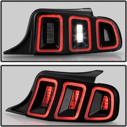Bethesda Industrial For 2010-2014 Ford Mustang Full LED w/ Sequential Tail Lights Black Brake Lamps