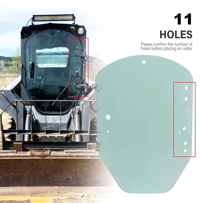 Bethesda Industrial Clear Door Glass #T312628 For John Deere Skid Steer / Track Loader D / E Series