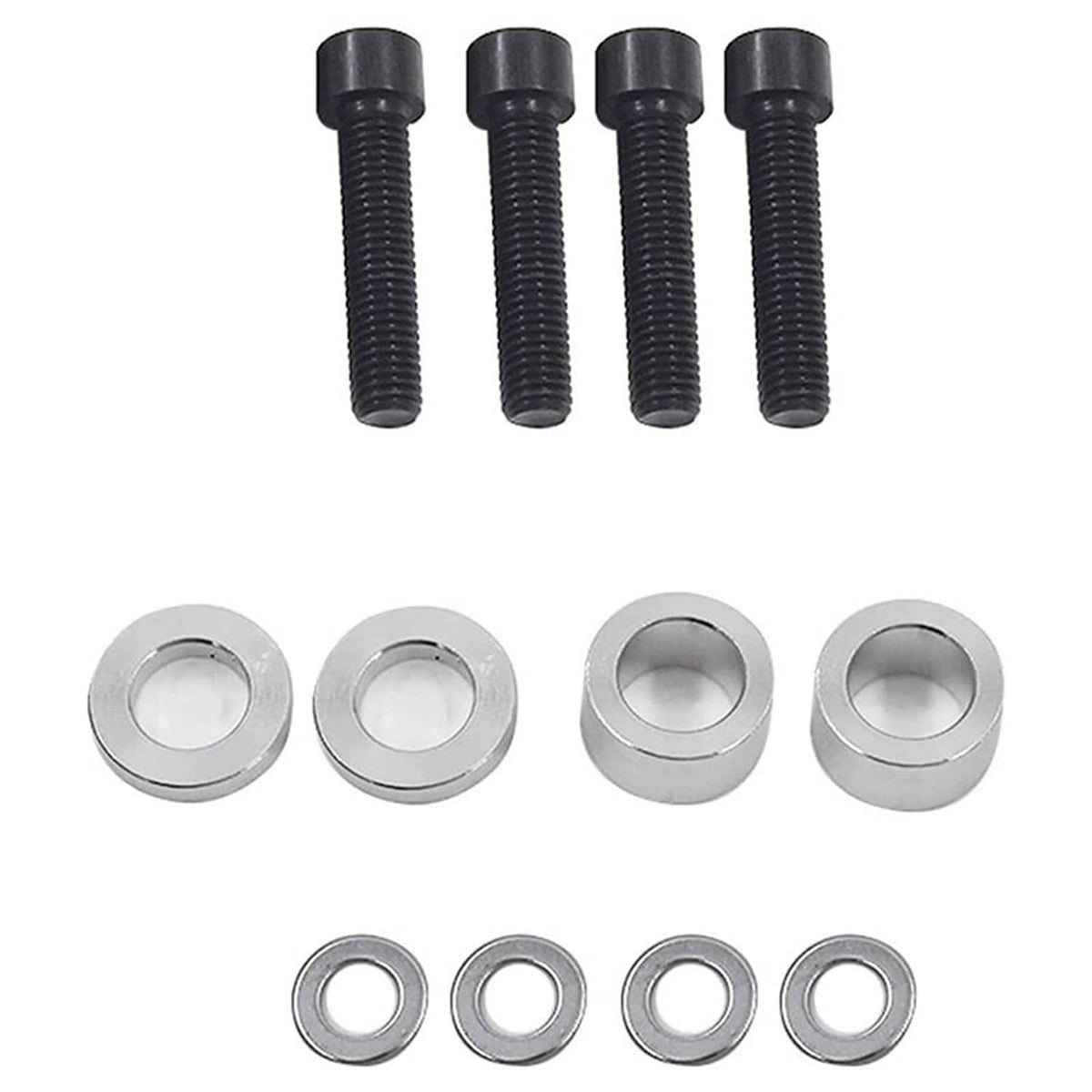 Bethesda Industrial 2 Bolt Engine Motor Mount Kit For 1996-00 Civic EK B16 B20 D16 B D Chrome Billet