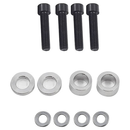 Bethesda Industrial 2 Bolt Engine Motor Mount Kit For 1996-00 Civic EK B16 B20 D16 B D Chrome Billet