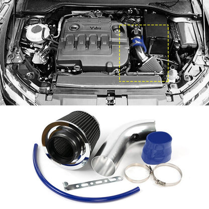 Bethesda Industrial 3" Car Cold Air Intake Filter Induction Kit Pipe Flow Hose System 76mm Alumimum
