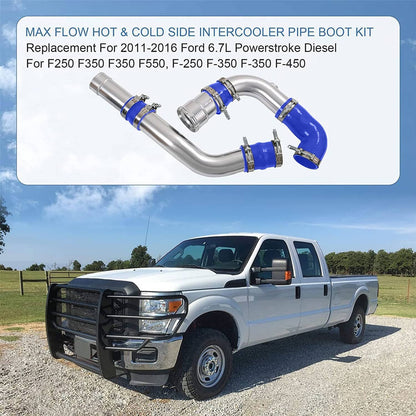 Bethesda Industrial Upgrade Cold& Hot Side Intercooler Pipe For 2011-16 Ford 6.7L Powerstroke Diesel