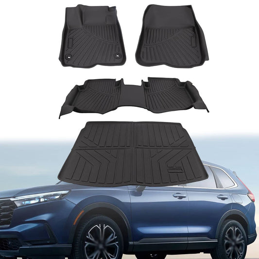 Bethesda Industrial Floor Mats & Cargo Liner(Include Hybrid) for Honda CR-V 2023-2025 TPE Custom Fit