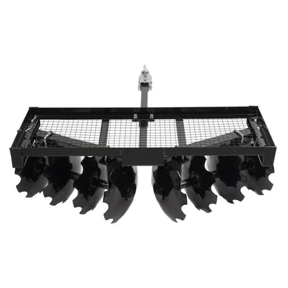 Bethesda Industrial Tow-Behind Notched Disc Harrow 4FT For ATV UTV Trailer Tilling W/ A 2" Towball
