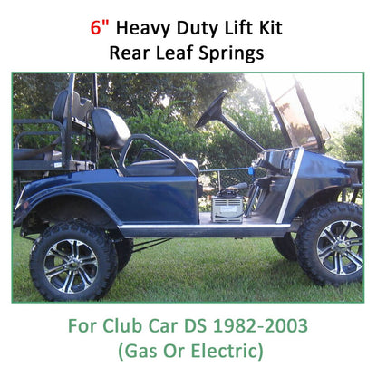 Bethesda Industrial For Club Car DS 1982-2003 Golf Cart 6" A-Arm Lift Kit & Rear Leaf Springs