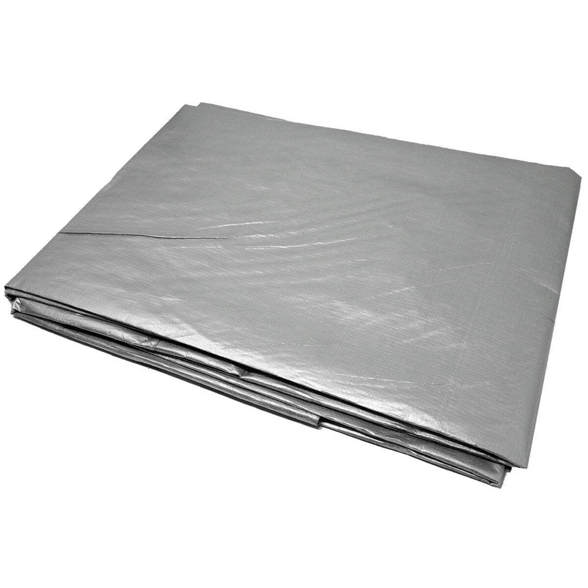 Bethesda Industrial 8 X 10 Heavy Duty Poly Weather Resistant Reinforced Silver Tarp